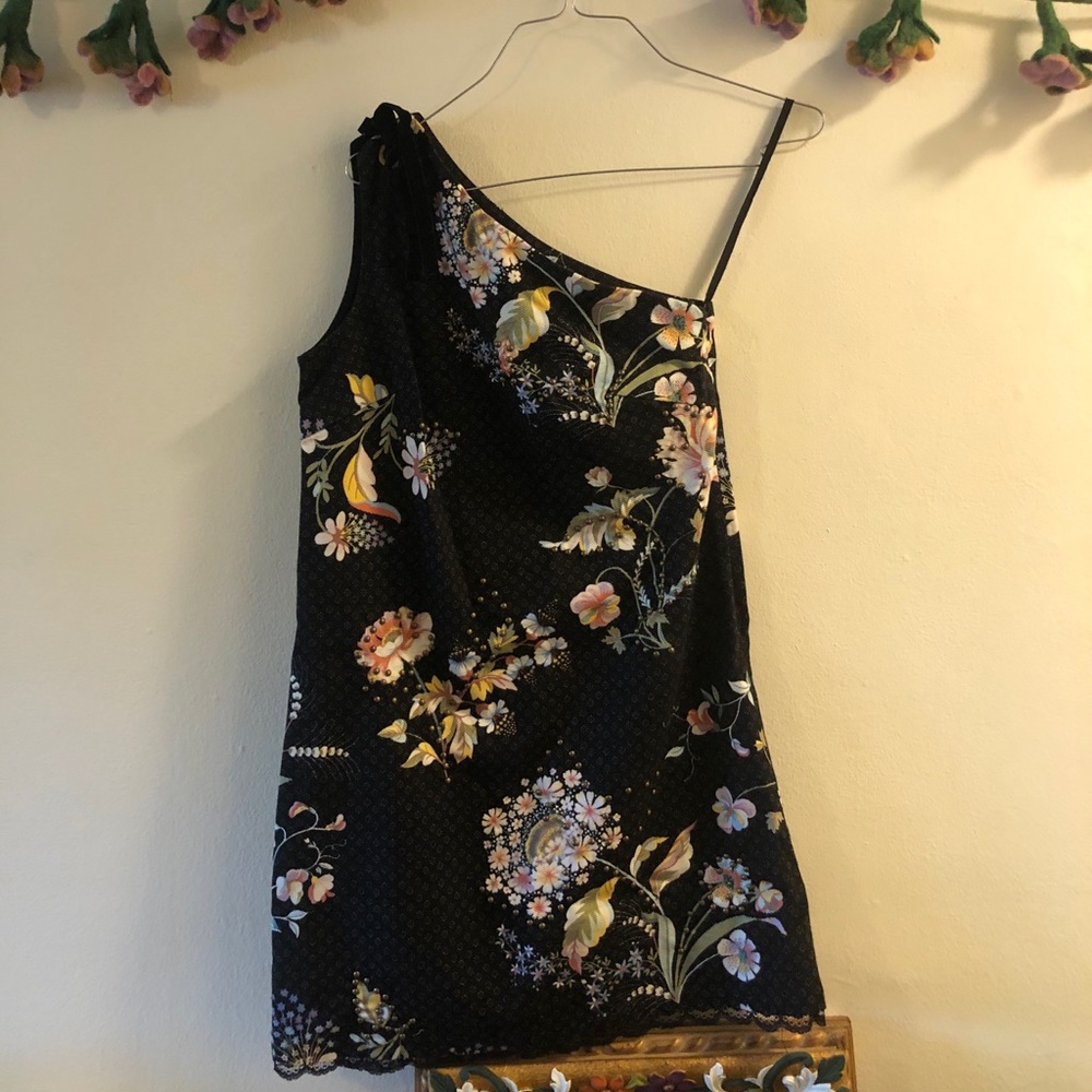 Anthropologie One Shoulder Dress